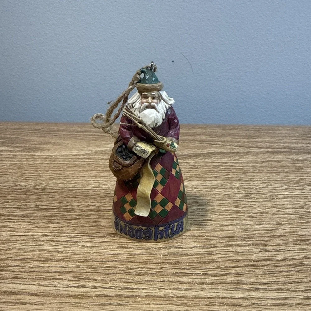 Jim Shore Heartwood Creek He Knows 2006 V4005789 Enesco Naughty‎ Nice